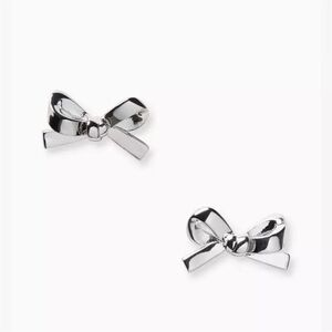 Kate Spade Skinny Mini Bow Studs - Silver